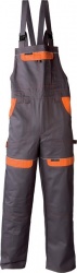Pantaloni cu pieptar Cool Trend - Gri/Portocaliu