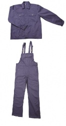 Costum salopeta - pantaloni cu pieptar