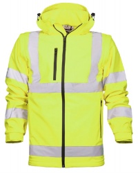Jacheta softshell reflectorizanta 2-in-1 REF501 - Galben