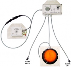 Avertizor de camp electric pentru macarale