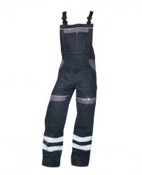 Pantaloni cu pieptar Cool Trend Reflect - Negru/Gri