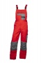 Pantaloni cu pieptar 2Strong - Rosu/Gri